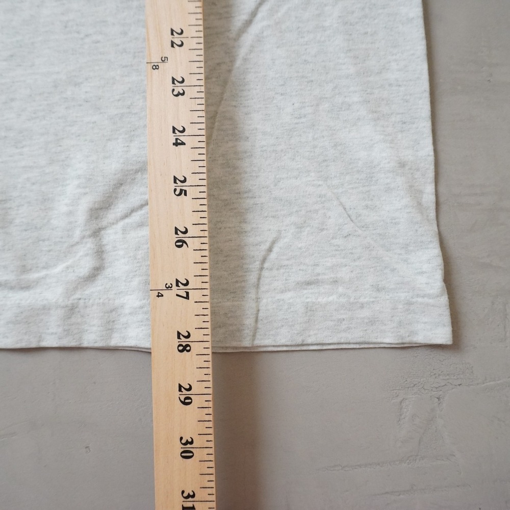 Vintage T-Shirt Large Mens 90s Grey Camp Potosi Staff USA Fruit of the Loom - Picture 7 of 8